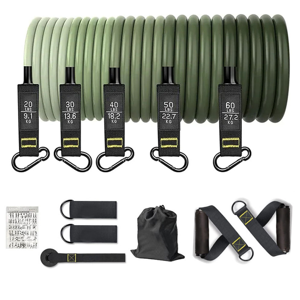 Home Gym Equipment Set - Ensemble de bandes de résistance, corde