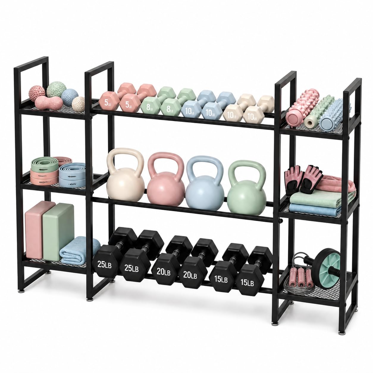 Support pour haltères à 3 nive - All In One Gym Home Equipment avis et prix