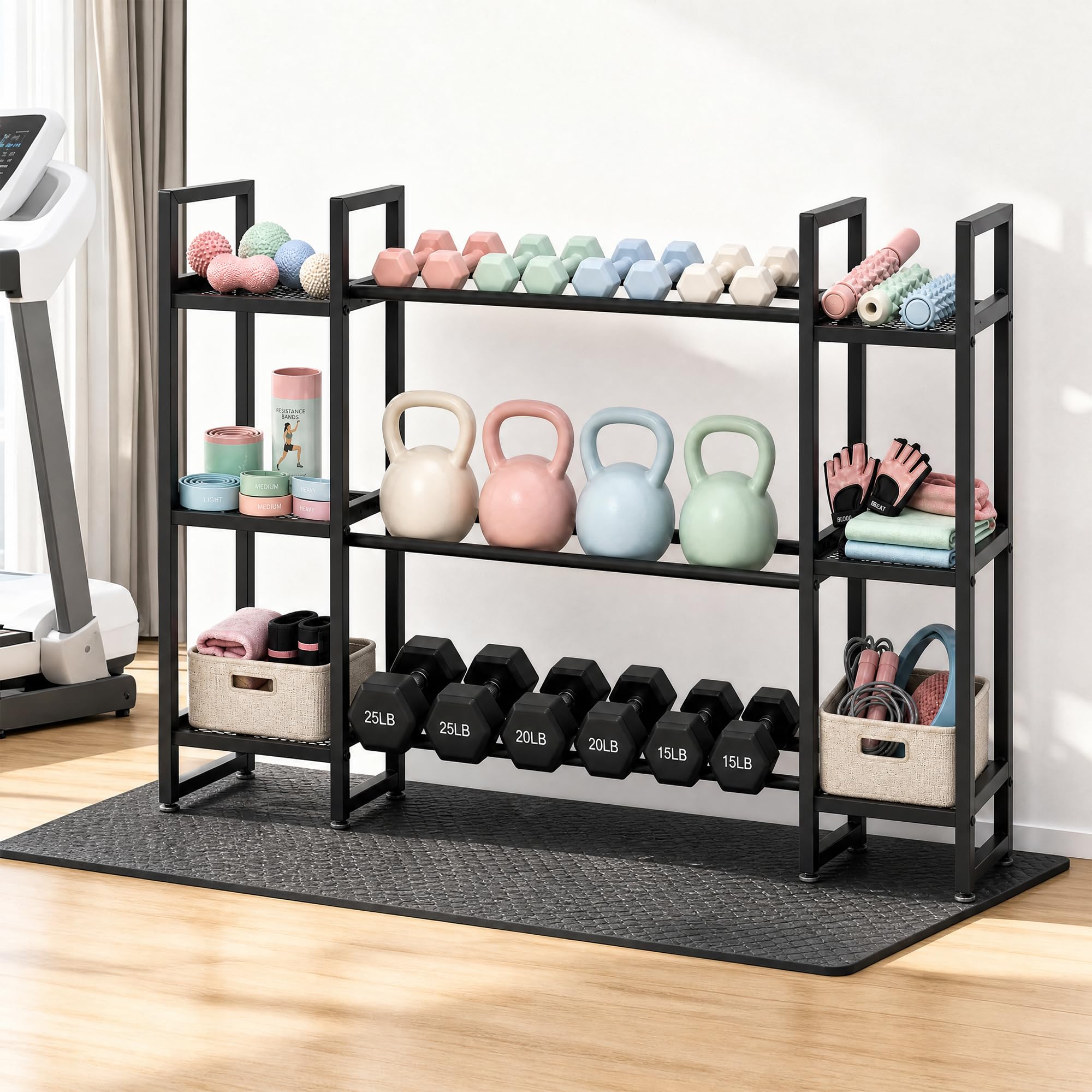Support pour haltères à 3 nive - All In One Gym Home Equipment avis et prix