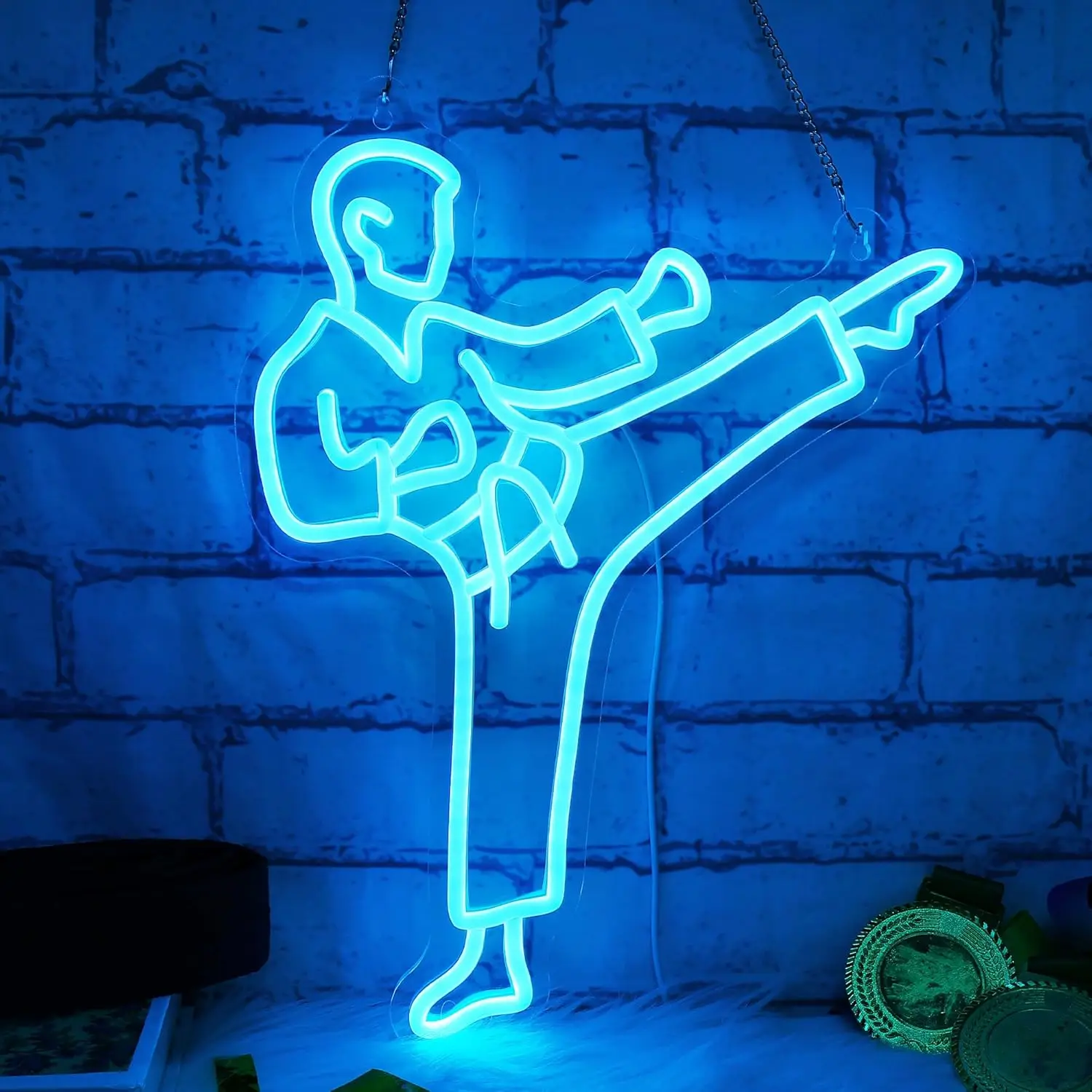 Enseigne néon Karaté Man, art  - Home Gym Neon Sign avis et prix